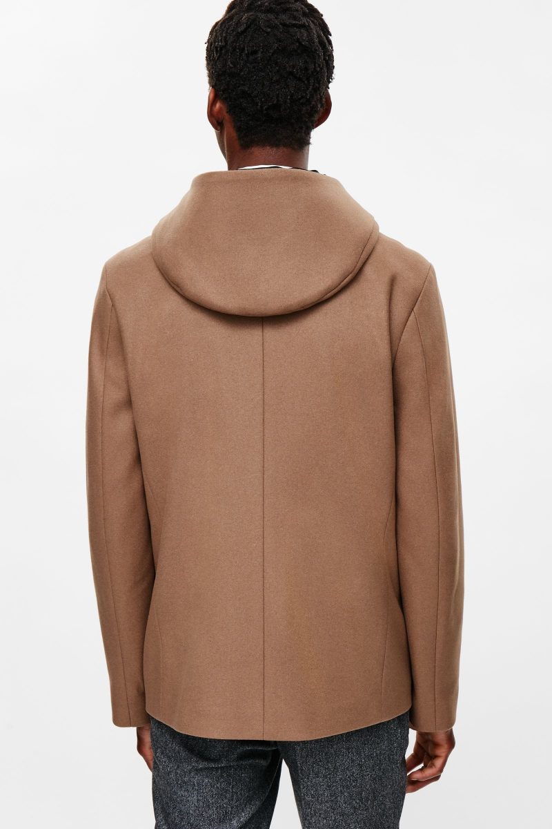 Hooded Wool Coat