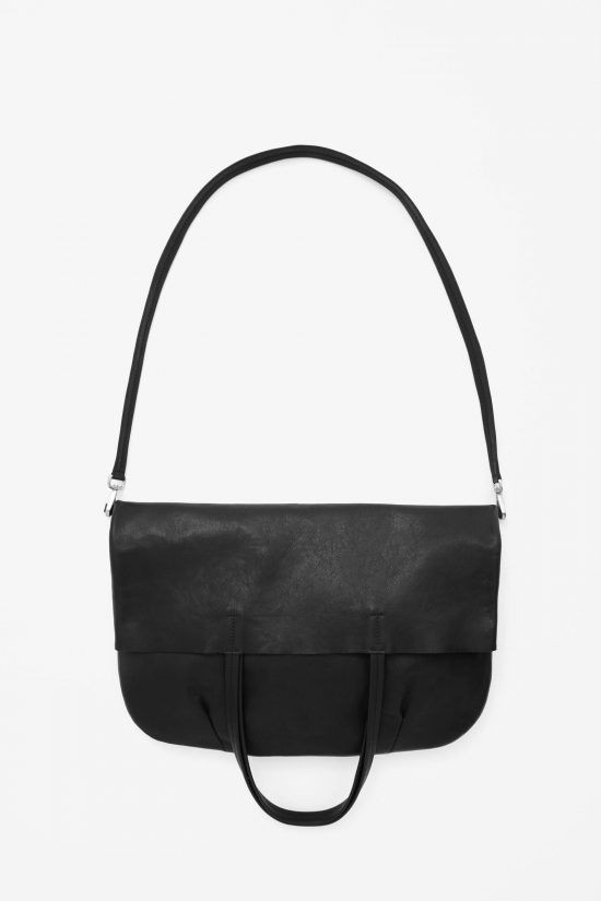 Raw Edge Leather Shopper